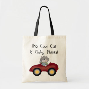 Cat Going Places Red Car Hemden und Geschenke Tragetasche