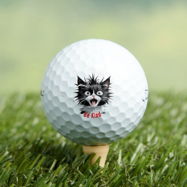 Cat Golf Balls - Sei ein Unglaublich witzig Design Golfball (Insitu T-Shirt)