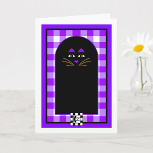 Cat Got Ihre Zunge?! Grußkarte Karte