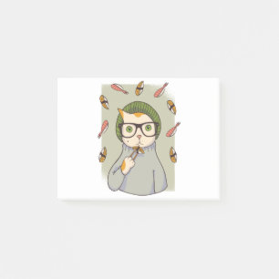 Cat Gourmet Sushi Lover Design Post-it Klebezettel