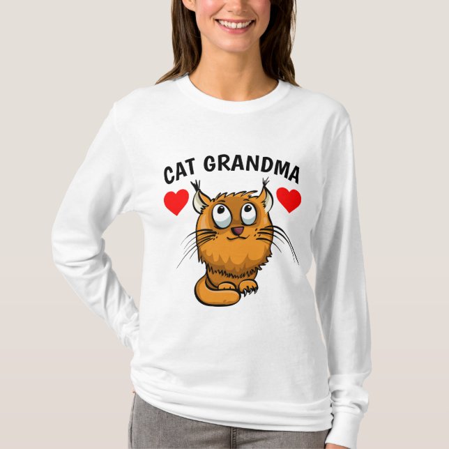 CAT GRANDMA-T - SHIRT (Vorderseite)