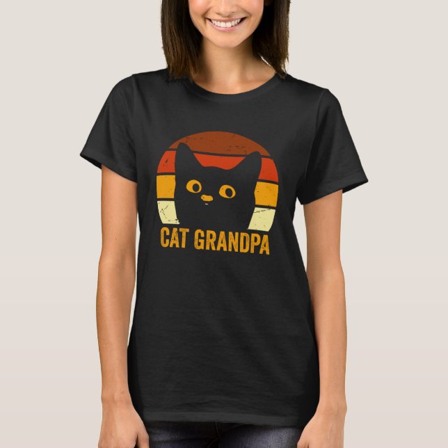 Cat Grandpa T-Shirt (Vorderseite)