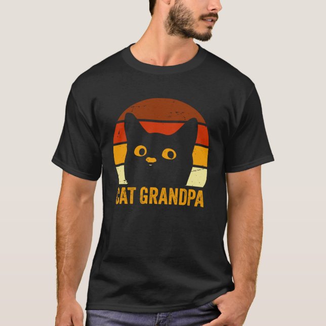 Cat Grandpa T-Shirt (Vorderseite)