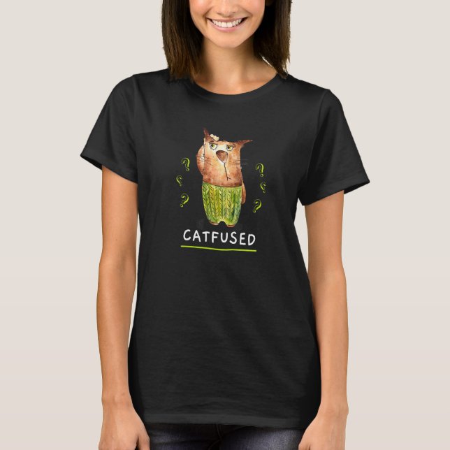 Cat Graphic Catfused T-Shirt (Vorderseite)