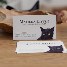 Cat Grooming Custom Pet Business Card Visitenkarte