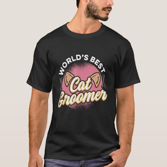 Cat Grooming For Cat Groomer Cat Hairdresser Cats  T-Shirt (Vorderseite)