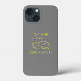Cat hair everywhere zero regrets Case-Mate iPhone hülle