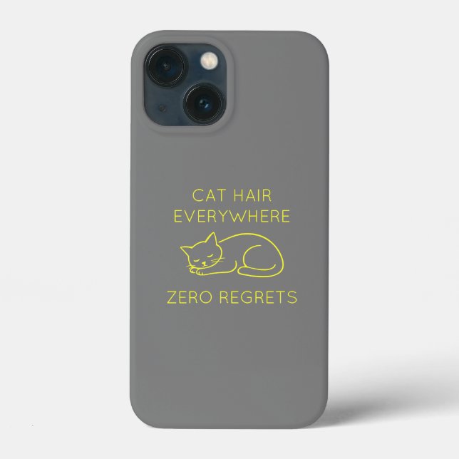 Cat hair everywhere zero regrets Case-Mate iPhone hülle (Rückseite)