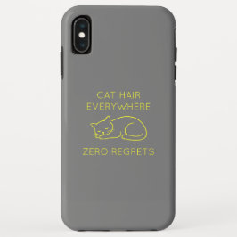 Cat hair everywhere zero regrets Case-Mate iPhone hülle