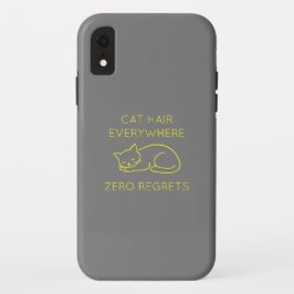 Cat hair everywhere zero regrets Case-Mate iPhone hülle