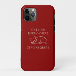 Cat hair everywhere zero regrets Case-Mate iPhone hülle