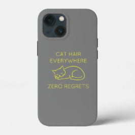 Cat hair everywhere zero regrets Case-Mate iPhone hülle