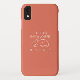 Cat hair everywhere zero regrets Case-Mate iPhone hülle