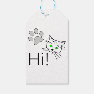 Cat - Hallo! Geschenkanhänger