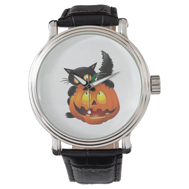 CAT HALLOWEEN ARMBANDUHR (Vorderseite)