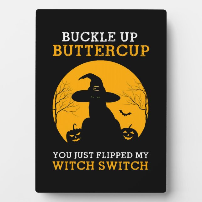 Cat Halloween Fotoplatte (Vorderseite)