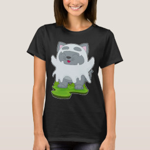 Cat Halloween Ghost T-Shirt