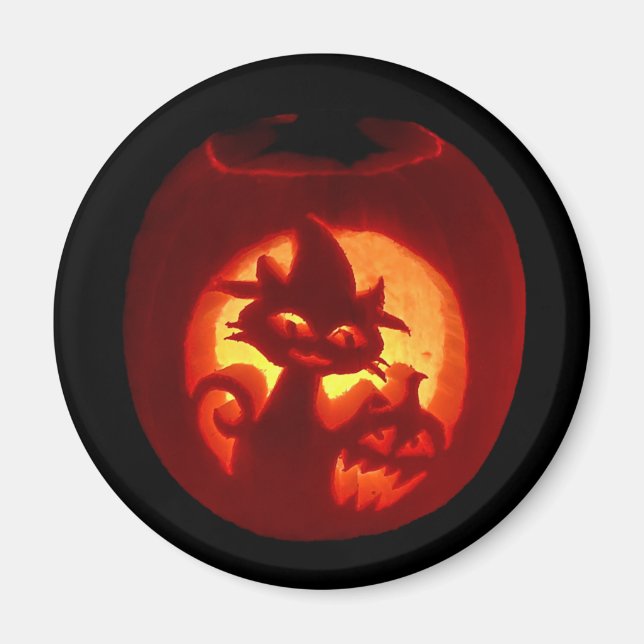 Cat Halloween Magnet (Vorne)