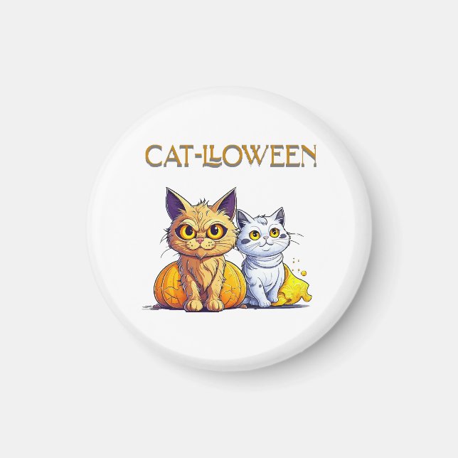 Cat Halloween Magnet (Vorne)