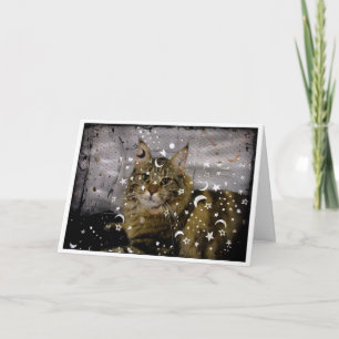 Cat Halloween oder jede Gelegenheit Grußkarte Karte