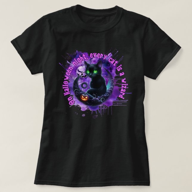 Cat Halloween Shirt (Design vorne)