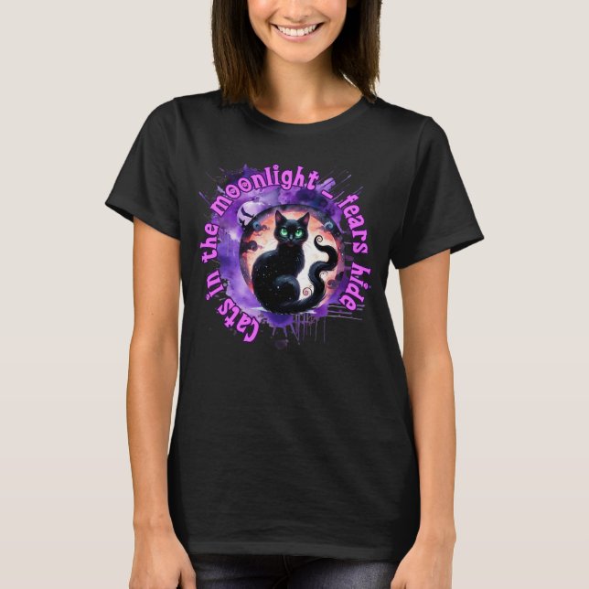 Cat Halloween Shirt (Vorderseite)