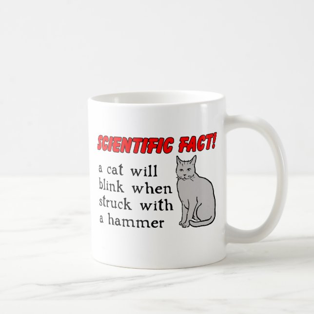 Cat Hammer Funny Mug Spaß Tasse (Rechts)
