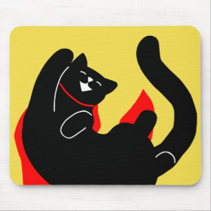 Cat Happy Cape Mousepad Simple Niedlich Kitty