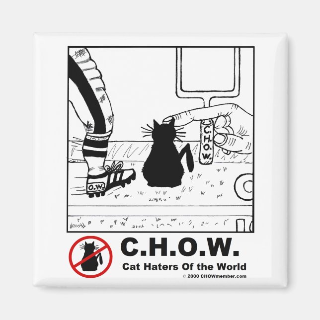 Cat Haters Football Magnet (Vorne)