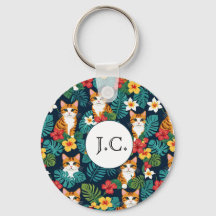 Cat Hawaiian Shirt Muster tropische Ingwer