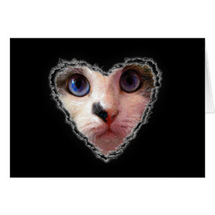 Cat Heart Card