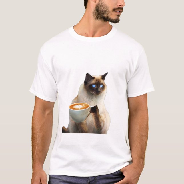 Cat Heart Mama Vater Eigentümer Siamese Sphynx Val T-Shirt (Vorderseite)