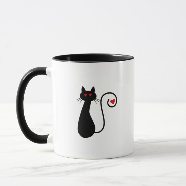 Cat Heart Tasse (Links)