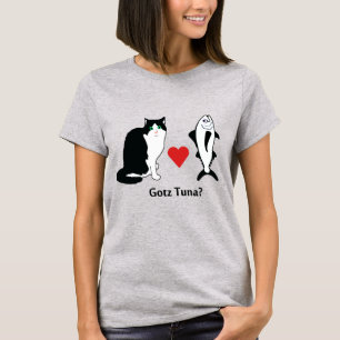 Cat Hearts Thunfisch, Katze Joke T-Shirt