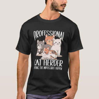 Cat Herding Champion Beruflich Cat Herder T-Shirt