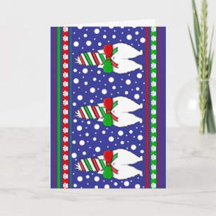 Cat Hintern Christmas Green Karte