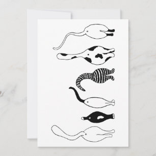 Cat-Hintern Feiertagskarte