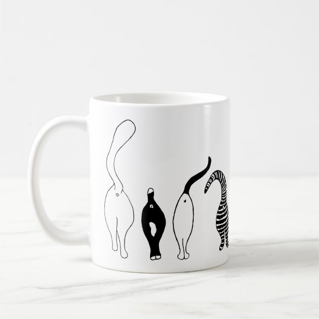 Cat-Hintern Kaffeetasse (Links)