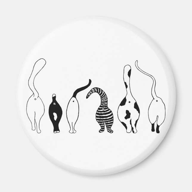 Cat-Hintern Magnet (Vorne)