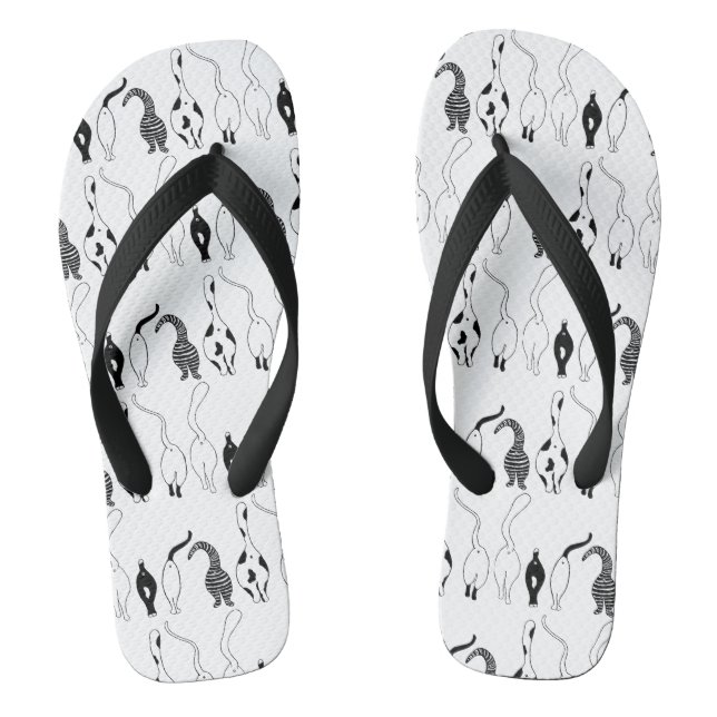 Cat Hintern Muster Flip Flops (Fußbett)