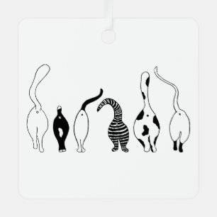 Cat-Hintern Ornament Aus Metall