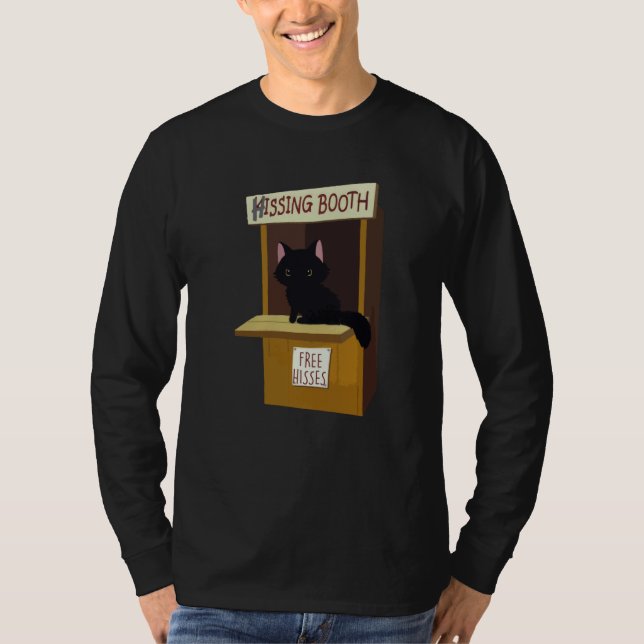 Cat Hissing Booth Free Hisses Animal T-Shirt (Vorderseite)