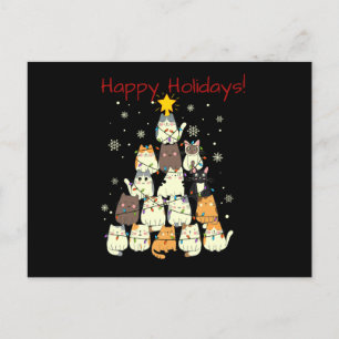 Cat Holiday! Feiertagspostkarte