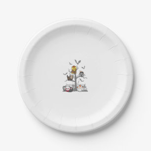 Cat Horror Movies Lazy Halloween Kostüm für Felin Pappteller