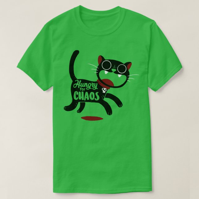 Cat Hunger nach Chaos T-Shirt (Design vorne)