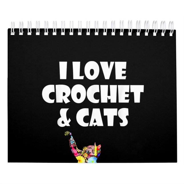 Cat I Liebe Crochet & Cats Stickerei Needlepoint Kalender (Titelbild)
