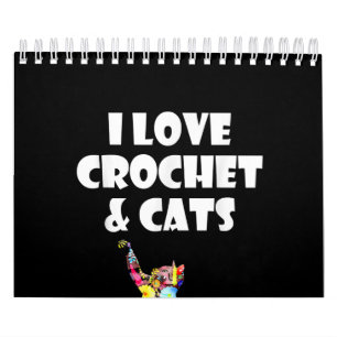 Cat I Liebe Crochet & Cats Stickerei Needlepoint Kalender
