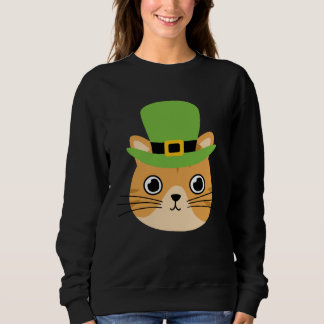 Cat I St patrick s Day Ireland Party Irish Kitten Sweatshirt