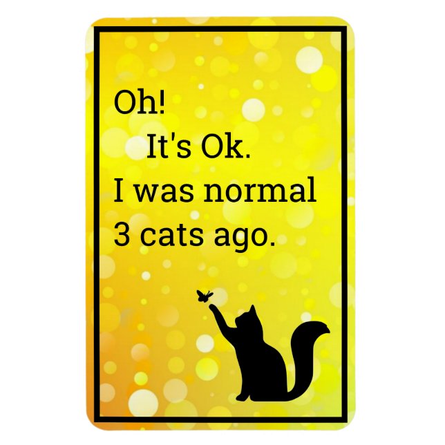 Cat I was normal Magnet (Vertikal)