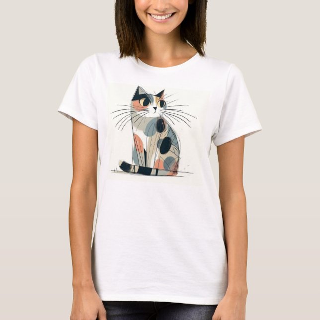 Cat Image Tee Shirt (Vorderseite)